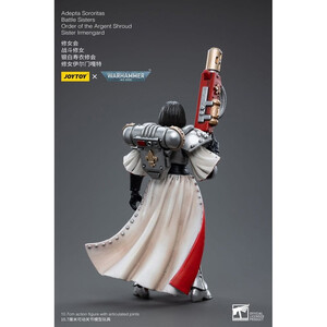 JoyToy Warhammer 40k 1/18 Scale Action Figure Adepta Sororitas Battle Sisters Order of the Argent Shroud Sister Irmengard 
