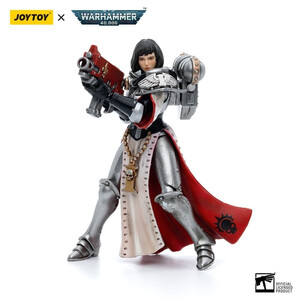 JoyToy Warhammer 40k 1/18 Scale Action Figure Adepta Sororitas Battle Sisters Order of the Argent Shroud Sister Irmengard 