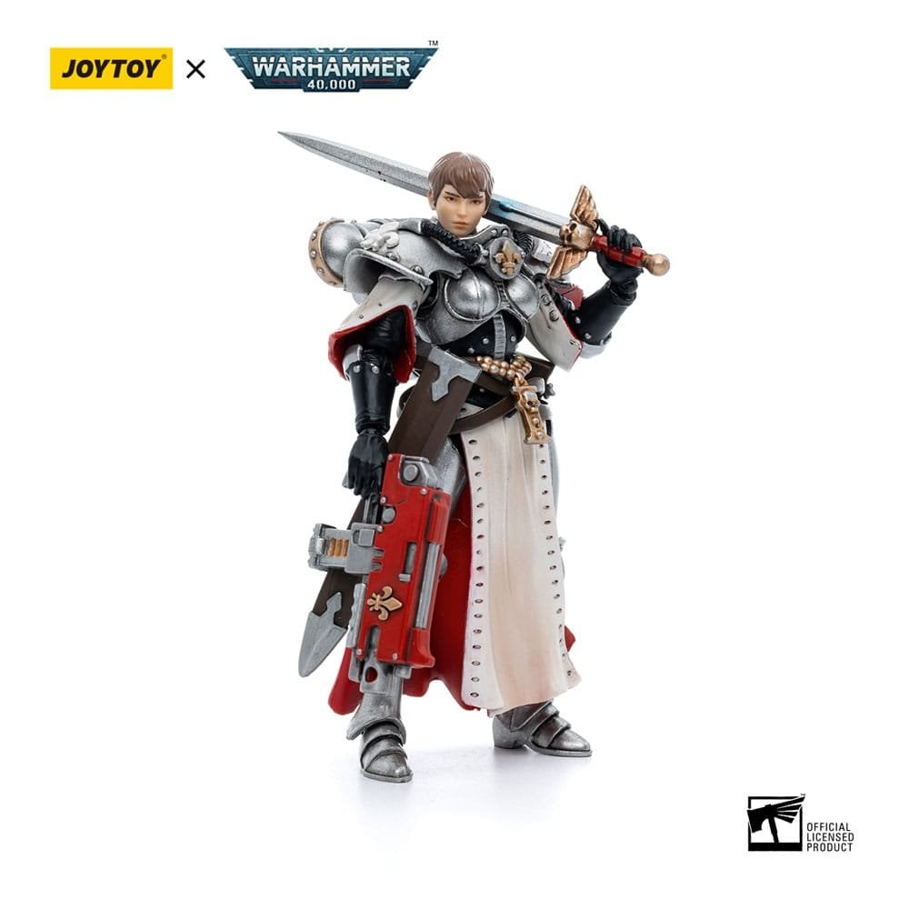 JoyToy Warhammer 40k 1/18 Scale Action Figure Adepta Sororitas Battle Sisters Order of the Argent Shroud Sister Superior Evinka 