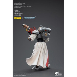 JoyToy Warhammer 40k 1/18 Scale Action Figure Adepta Sororitas Battle Sisters Order of the Argent Shroud Sister Vitas 