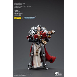JoyToy Warhammer 40k 1/18 Scale Action Figure Adepta Sororitas Battle Sisters Order of the Argent Shroud Sister Vitas 
