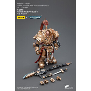 JoyToy Warhammer 40k 1/18 Scale Action Figure Adeptus Custodes Shield-Captain in Allarus Terminator Armour Hydon Seronis 