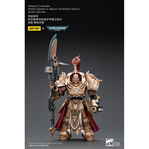 JoyToy Warhammer 40k 1/18 Scale Action Figure Adeptus Custodes Shield-Captain in Allarus Terminator Armour Hydon Seronis 