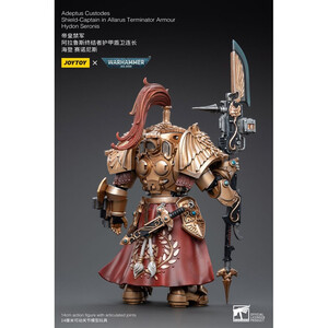 JoyToy Warhammer 40k 1/18 Scale Action Figure Adeptus Custodes Shield-Captain in Allarus Terminator Armour Hydon Seronis 