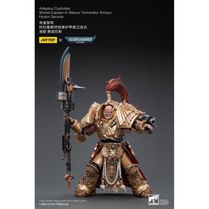JoyToy Warhammer 40k 1/18 Scale Action Figure Adeptus Custodes Shield-Captain in Allarus Terminator Armour Hydon Seronis 
