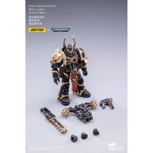 JoyToy Warhammer 40k 1/18 Scale Action Figure Black Legion Brother Talas 
