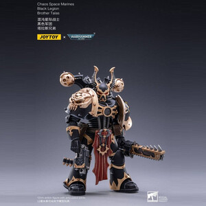 JoyToy Warhammer 40k 1/18 Scale Action Figure Black Legion Brother Talas 