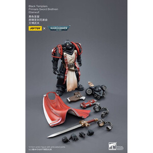 JoyToy Warhammer 40k 1/18 Scale Action Figure Black Templars Primaris Sword Brethren Eberwulf 