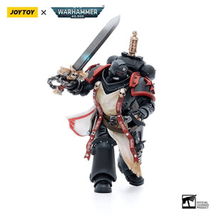 JoyToy Warhammer 40k 1/18 Scale Action Figure Black Templars Primaris Sword Brethren Eberwulf 