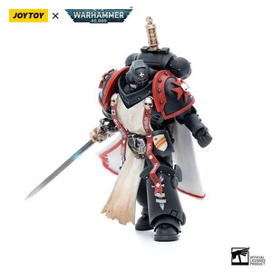 JoyToy Warhammer 40k 1/18 Scale Action Figure Black Templars Primaris Sword Brethren Eberwulf 