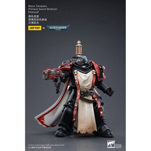 JoyToy Warhammer 40k 1/18 Scale Action Figure Black Templars Primaris Sword Brethren Eberwulf 