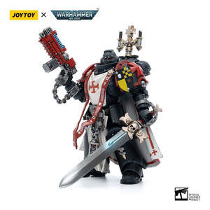 JoyToy Warhammer 40k 1/18 Scale Action Figure Black Templars Sword Brethren Brother Lombast 