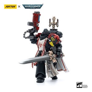 JoyToy Warhammer 40k 1/18 Scale Action Figure Black Templars Sword Brethren Brother Lombast 
