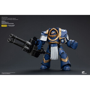 JoyToy Warhammer The Horus Heresy 1/18 Scale Action Figure Uitramarines Cataphractii Terminator Squad Terminator with Reaper Autocannon 