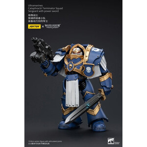 JoyToy Warhammer The Horus Heresy 1/18 Scale Action Figure Ultramarines Cataphractii Terminator Squad Sergeant with Power Sword 
