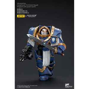 JoyToy Warhammer The Horus Heresy 1/18 Scale Action Figure Ultramarines Cataphractii Terminator Squad Sergeant with Power Sword 