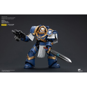 JoyToy Warhammer The Horus Heresy 1/18 Scale Action Figure Ultramarines Cataphractii Terminator Squad Sergeant with Power Sword 