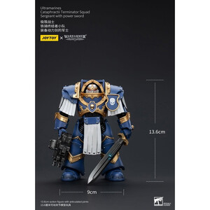 JoyToy Warhammer The Horus Heresy 1/18 Scale Action Figure Ultramarines Cataphractii Terminator Squad Sergeant with Power Sword 