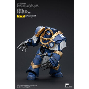 JoyToy Warhammer The Horus Heresy 1/18 Scale Action Figure Ultramarines Cataphractii Terminator Squad Terminator with Lightning Claws 
