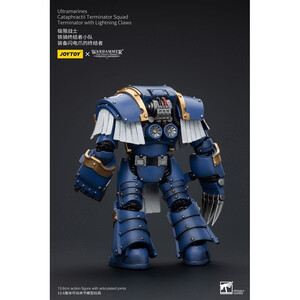 JoyToy Warhammer The Horus Heresy 1/18 Scale Action Figure Ultramarines Cataphractii Terminator Squad Terminator with Lightning Claws 