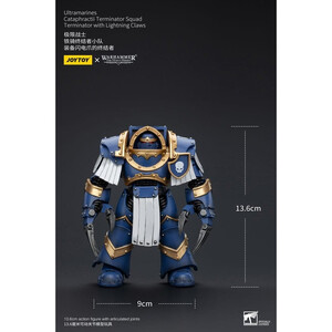 JoyToy Warhammer The Horus Heresy 1/18 Scale Action Figure Ultramarines Cataphractii Terminator Squad Terminator with Lightning Claws 