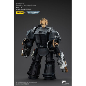 JoyToy Warhammer 40k 1/18 Scale Action Figure Iron Hands Captain in Terminator Armour 