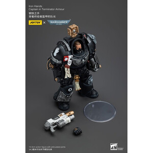 JoyToy Warhammer 40k 1/18 Scale Action Figure Iron Hands Captain in Terminator Armour 