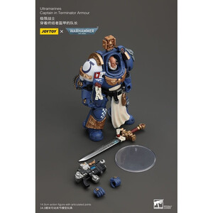 JoyToy Warhammer 40k 1/18 Scale Action Figure Ultramarines Captain In Terminator Armour 