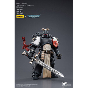 JoyToy Warhammer 40k 1/18 Scale Action Figure Black Templars The Emperors Champion Rolantus 
