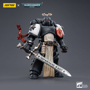 JoyToy Warhammer 40k 1/18 Scale Action Figure Black Templars The Emperors Champion Rolantus 