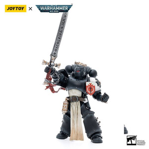 JoyToy Warhammer 40k 1/18 Scale Action Figure Black Templars The Emperors Champion Rolantus 