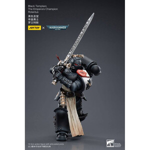 JoyToy Warhammer 40k 1/18 Scale Action Figure Black Templars The Emperors Champion Rolantus 