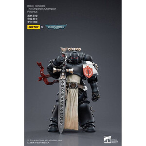 JoyToy Warhammer 40k 1/18 Scale Action Figure Black Templars The Emperors Champion Rolantus 