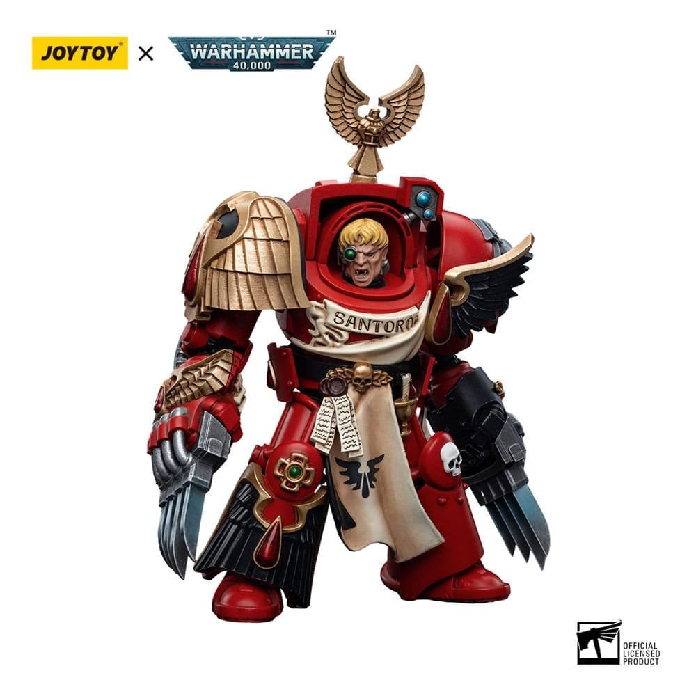 JoyToy Warhammer 40k 1/18 Scale Action Figure Blood Angels Assault Terminators Sergeant Santoro 