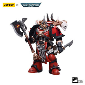 JoyToy Warhammer 40k 1/18 Scale Action Figure Chaos Space Marines Red Corsairs Exalted Champion Gotor the Blade 