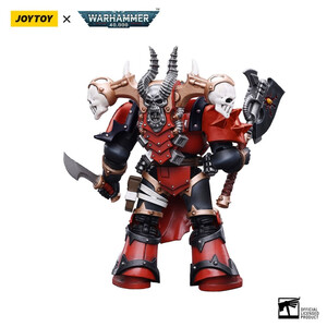 JoyToy Warhammer 40k 1/18 Scale Action Figure Chaos Space Marines Red Corsairs Exalted Champion Gotor the Blade 