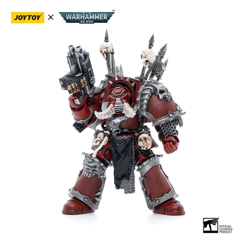 Warhammer 40K Action Figure - Chaos Space Marines Black Legion Chaos Lord In Terminator Armour 1 18 Scale