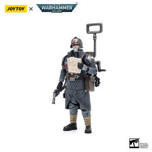 JoyToy Warhammer 40k 1/18 Scale Action Figure Death Korps of Krieg Veteran Squad Guardsman Communications Specialist 