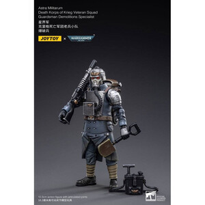 JoyToy Warhammer 40k 1/18 Scale Action Figure Death Korps of Krieg Veteran Squad Guardsman Demolitions Specialist 