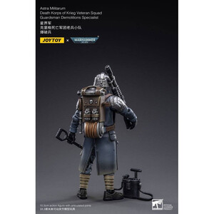 JoyToy Warhammer 40k 1/18 Scale Action Figure Death Korps of Krieg Veteran Squad Guardsman Demolitions Specialist 