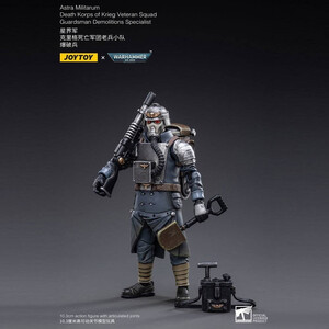 JoyToy Warhammer 40k 1/18 Scale Action Figure Death Korps of Krieg Veteran Squad Guardsman Demolitions Specialist 