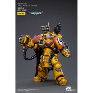 JoyToy Warhammer 40k 1/18 Scale Action Figure Imperial Fists Third Captain Tor Garadon 