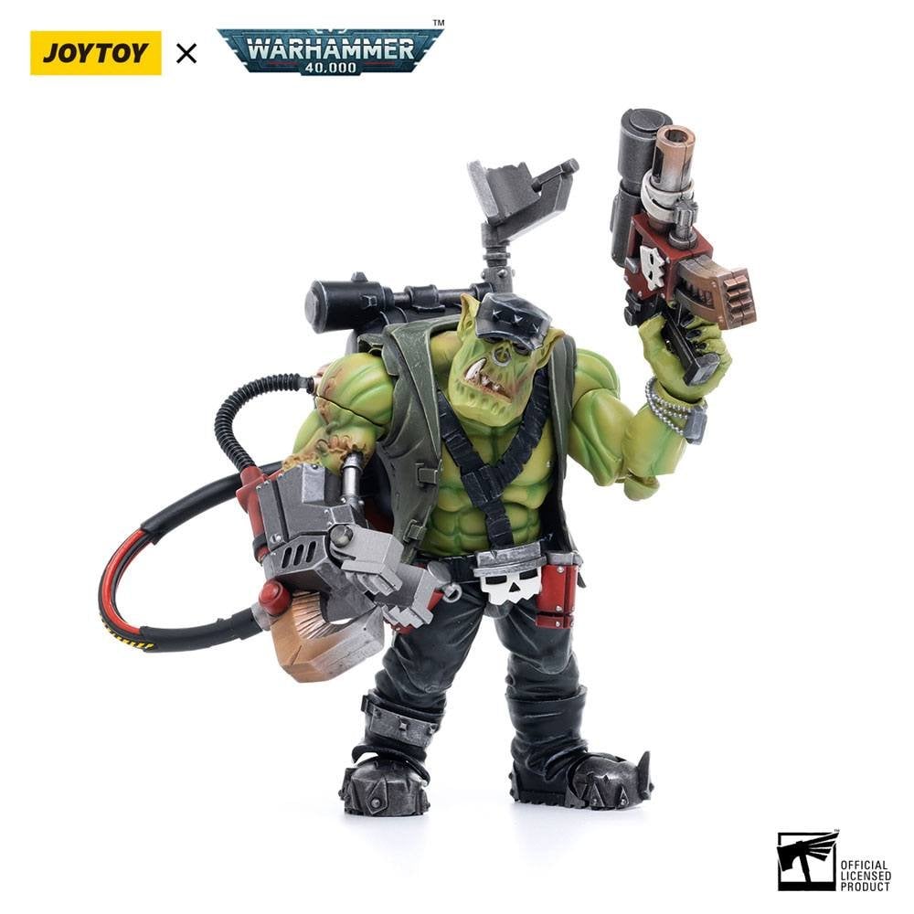 Warhammer 40k 1/18 Scale Action Figure Ork Kommandos Nob Nazbog 