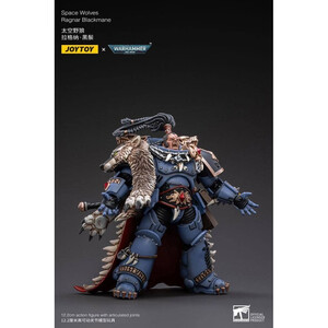 JoyToy Warhammer 40k 1/18 Scale Action Figure Space Wolves Ragnar Blackmane 