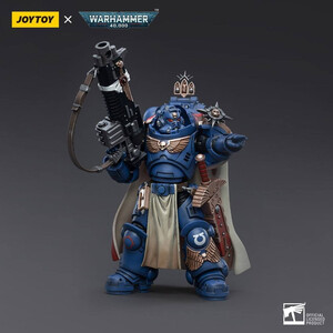 JoyToy Warhammer 40k 1/18 Scale Action Figure Ultramarines Captain with Master-Crafted Heavy Bolt Rifle 