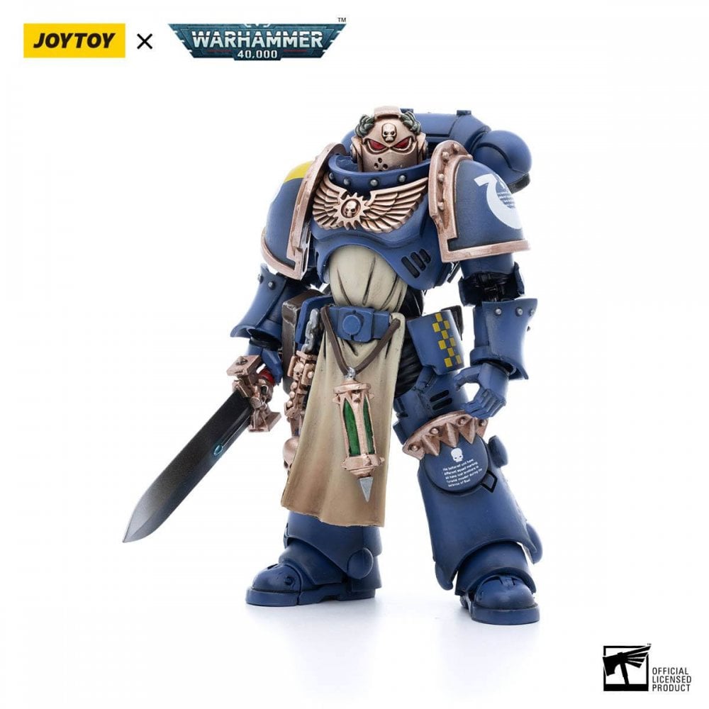 JoyToy Warhammer 40k 1/18 Scale Action Figure Ultramarines Primaris Company Champion 