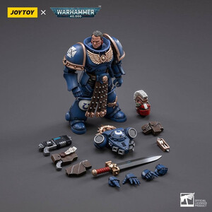 JoyToy Warhammer 40k 1/18 Scale Action Figure Ultramarines Veteran Sergeant Icastus 