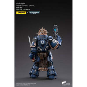 JoyToy Warhammer 40k 1/18 Scale Action Figure Ultramarines Veteran Sergeant Icastus 