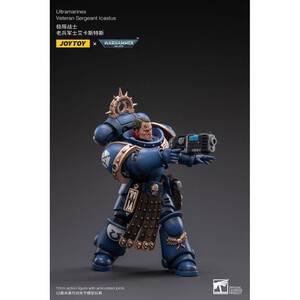 JoyToy Warhammer 40k 1/18 Scale Action Figure Ultramarines Veteran Sergeant Icastus 