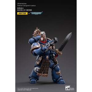 JoyToy Warhammer 40k 1/18 Scale Action Figure Ultramarines Veteran Sergeant Icastus 